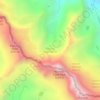 Norman Clyde Glacier topographic map, elevation, terrain