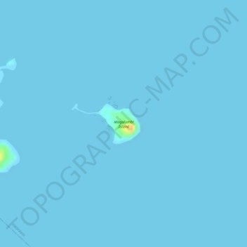 Magalumbi Island topographic map, elevation, terrain