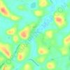 Castlecaufield topographic map, elevation, terrain