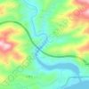 乐天溪 topographic map, elevation, terrain