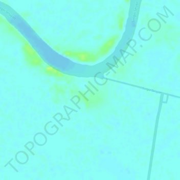 Seruyan River topographic map, elevation, terrain