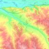 Río Guadajira topographic map, elevation, terrain