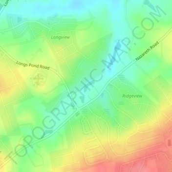 Younginer Pond topographic map, elevation, terrain