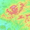 Hostýnské vrchy topographic map, elevation, terrain