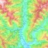 Beas River topographic map, elevation, terrain