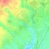 Sungai Metro topographic map, elevation, terrain