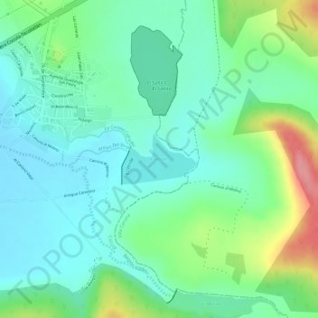 El Verde topographic map, elevation, terrain