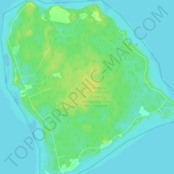 Georgina Island topographic map, elevation, terrain