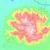 Brandberg topographic map, elevation, terrain