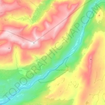 Dunderlandsdalen topographic map, elevation, terrain