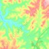 Rio Vacas Gordas topographic map, elevation, terrain