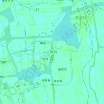 红旗塘 topographic map, elevation, terrain