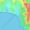 Plage de Gigaro topographic map, elevation, terrain