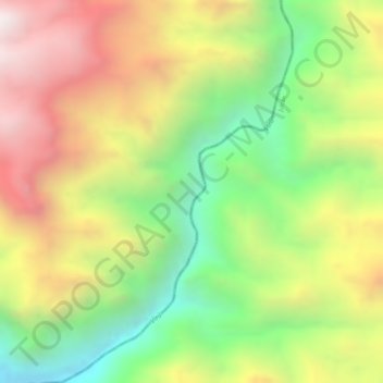 Virú topographic map, elevation, terrain