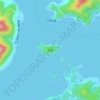 Toshima Island topographic map, elevation, terrain
