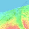 Arish topographic map, elevation, terrain