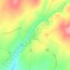 Üsküp topographic map, elevation, terrain