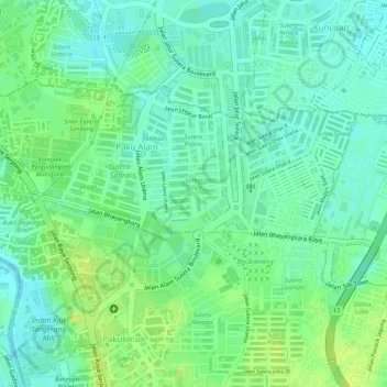 Sutera Olivia topographic map, elevation, terrain