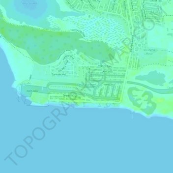 Coral Harbour topographic map, elevation, terrain
