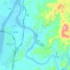 黎滩河 topographic map, elevation, terrain