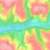 River Fowey topographic map, elevation, terrain