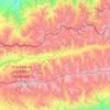 Чон-Кемин topographic map, elevation, terrain