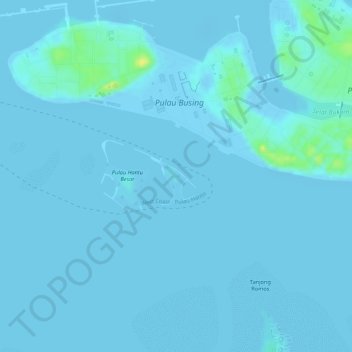 Pulau Hantu Kecil topographic map, elevation, terrain