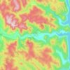 二道河 topographic map, elevation, terrain