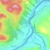 Clair topographic map, elevation, terrain