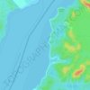 Pulau Pergam topographic map, elevation, terrain