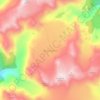Misty Icefield topographic map, elevation, terrain