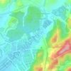 Sungai Long topographic map, elevation, terrain