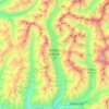 双桥沟 topographic map, elevation, terrain