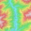 独龙江 topographic map, elevation, terrain