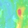 SpringBrook topographic map, elevation, terrain