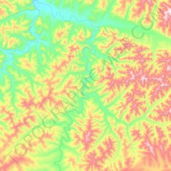 Нуям topographic map, elevation, terrain