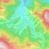 Altıağac topographic map, elevation, terrain