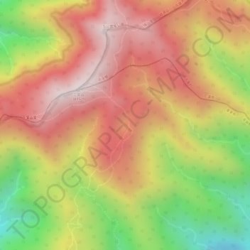 Jiaming Lake topographic map, elevation, terrain