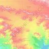 Yahtse Glacier topographic map, elevation, terrain