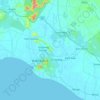 Batu Pahat topographic map, elevation, terrain
