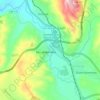 Oued Boumerzoug topographic map, elevation, terrain