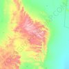 Sierra el Diablo topographic map, elevation, terrain