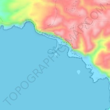 Batu Satu topographic map, elevation, terrain