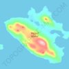 Keppel Island topographic map, elevation, terrain