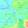 旗杆店河 topographic map, elevation, terrain