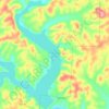 Clearwater Lake topographic map, elevation, terrain