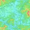 乐安河 topographic map, elevation, terrain