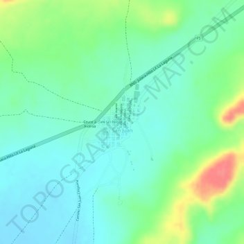 San Juan topographic map, elevation, terrain