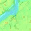 East Candlewood Lake Dam topographic map, elevation, terrain