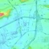 江头公园 topographic map, elevation, terrain